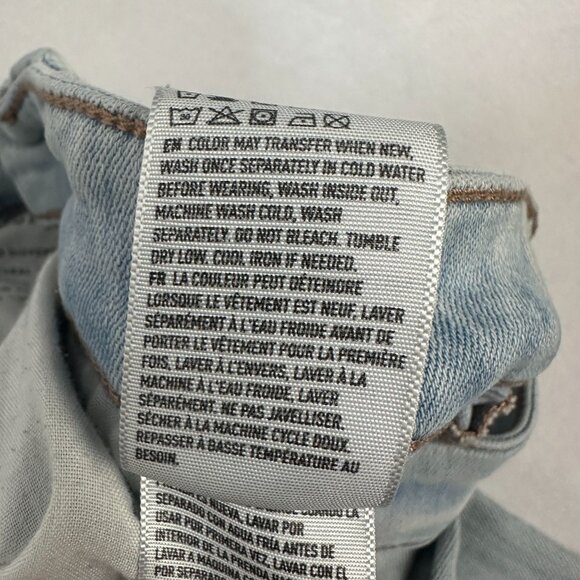 American Eagle Highest Rise Jegging Light Wash Distressed Denim Womens Sz 2 Long - Picture 6 of 6